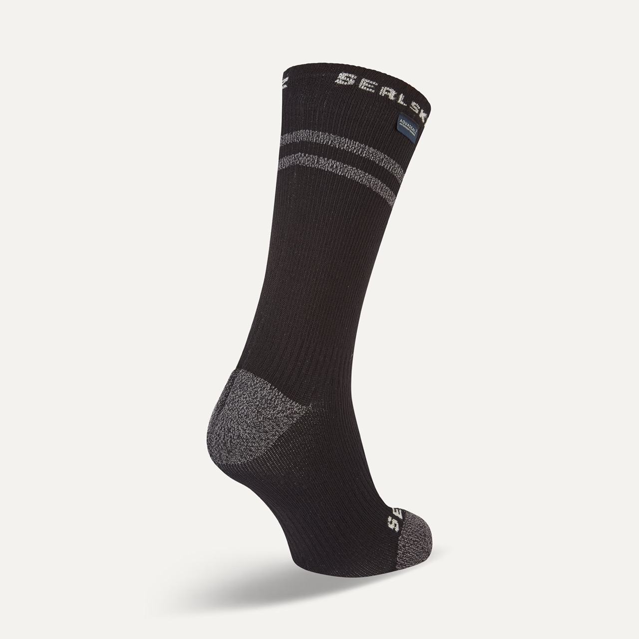 Calcetines impermeables Sealskinz Scoulton – Clima Cálido (Negro) - Trasera