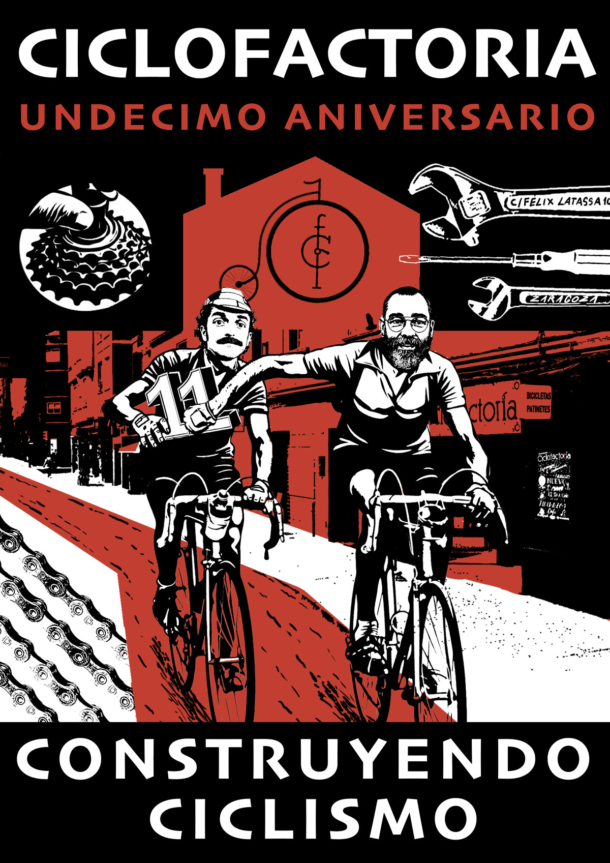 Cartel - Guapooo - 11º Aniversario - Ciclofactoria