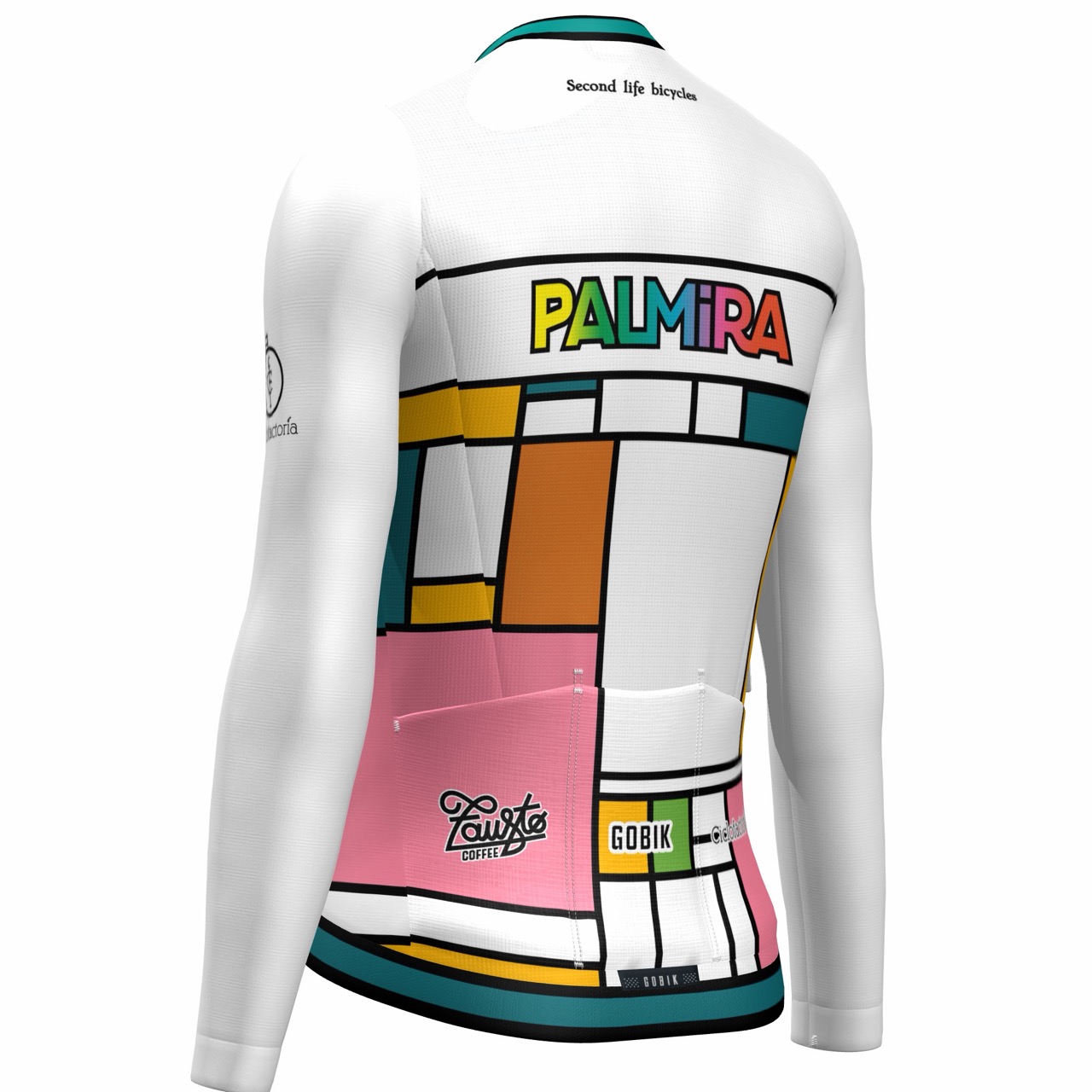 Maillot Largo - Blanco Palmira Lateral