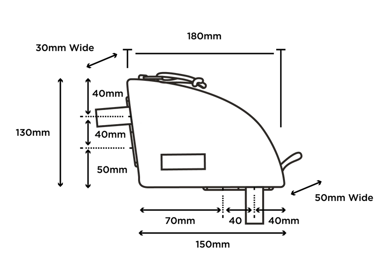 Restrap Rear Top Tube Bag – Bolsa trasera para tubo superior 0,8 L - Imagen 6