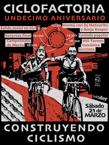 11º Aniversario - Ciclofactoria - Cartel